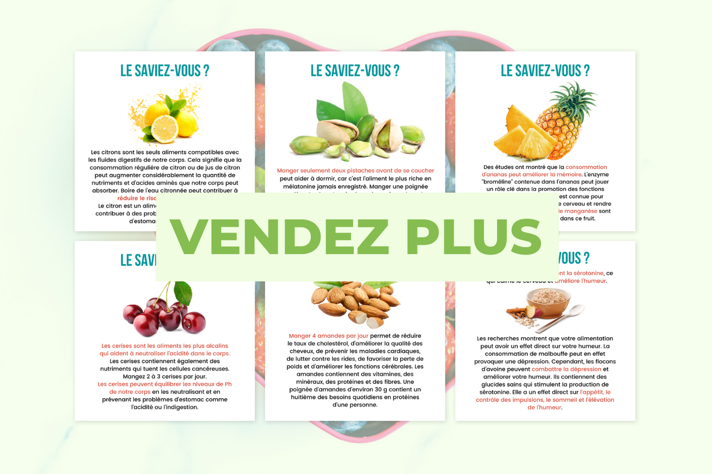 Publication nutrition Canva – contenu social media sur la santé et le bien-être