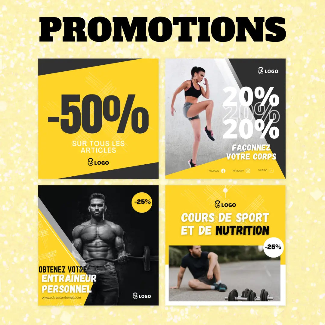 Templates Canva coach personnel – contenu motivant et engageant