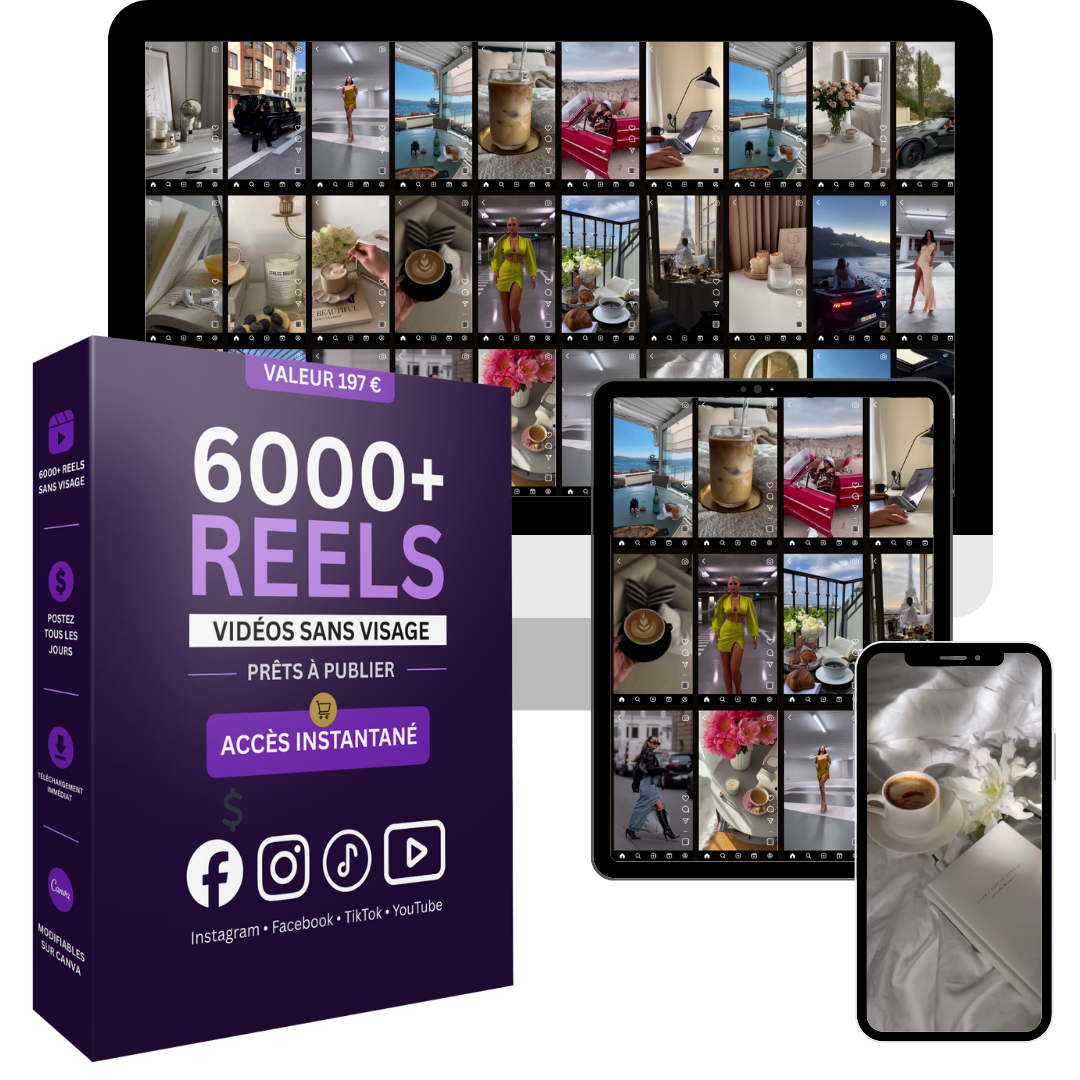 Collection de 6000+ Vidéos Esthétiques Sans Visage Prêtes à Publier