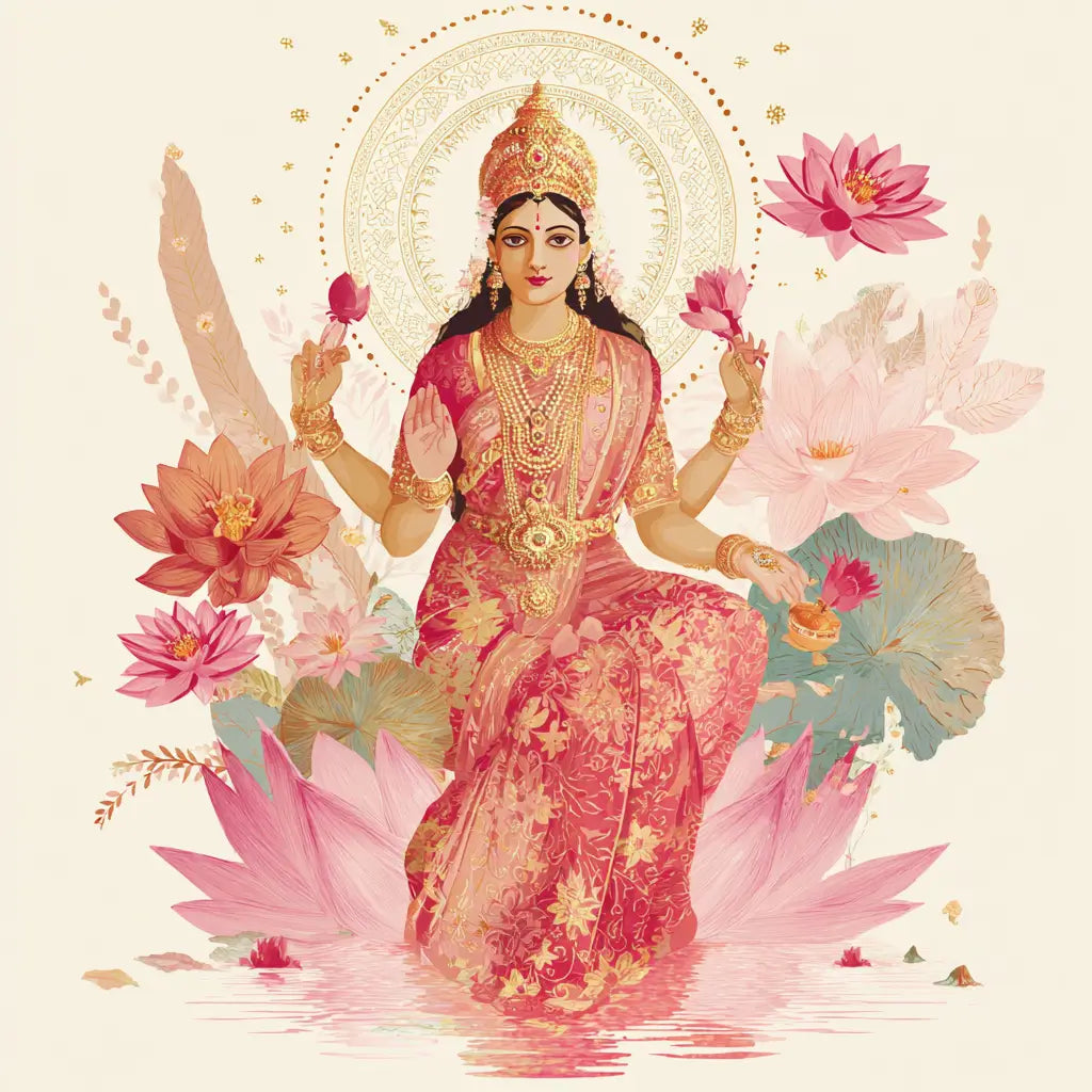 Om Shrim Mahalakshmyai Namah : mantra d’abondance, de prospérité et de beauté divine dédié à Lakshmi