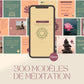 300 modèles de méditation en français – templates Canva pour réseaux sociaux