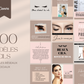 Modèles Canva cils en français – 200 templates pour réseaux sociaux