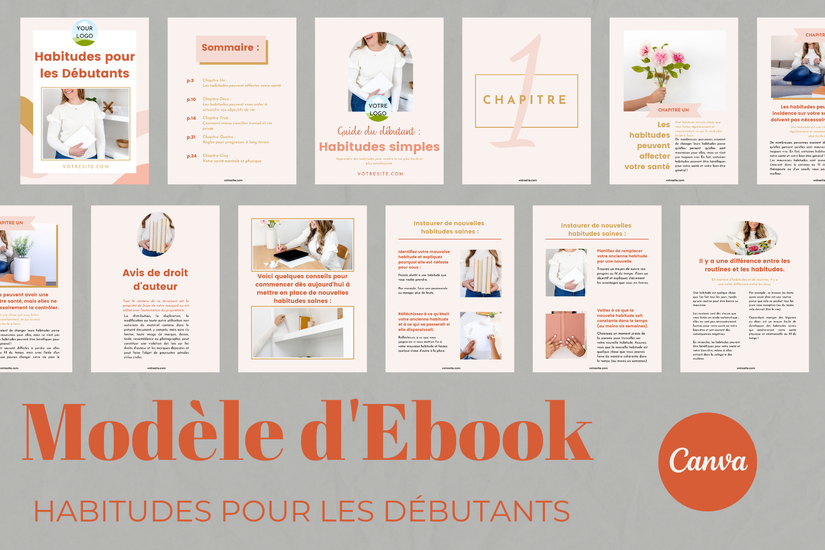 Modèle d’ebook en français – template Canva pour débutants