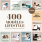 400 modèles lifestyle en français – templates Canva pour réseaux sociaux