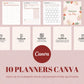 10 planificateurs en français – templates Canva pour organisation personnelle