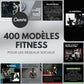 400 modèles fitness masculins en français – templates Canva pour réseaux sociaux