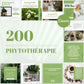 200 modèles phytothérapie en français – templates Canva pour réseaux sociaux