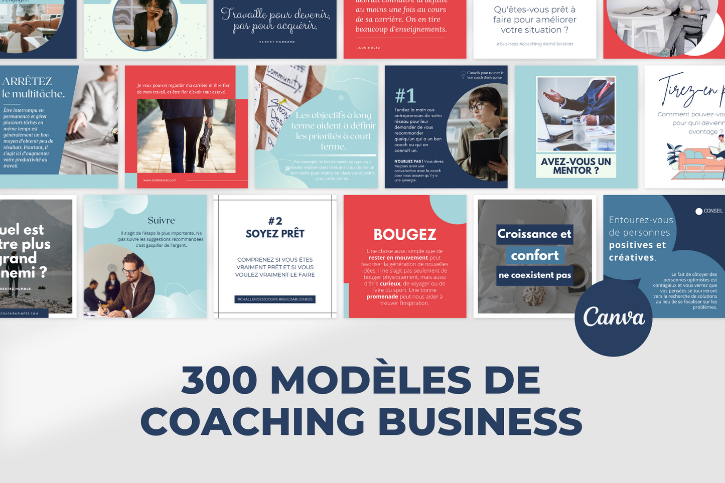 300 modèles coaching business en français – templates Canva pour réseaux sociaux