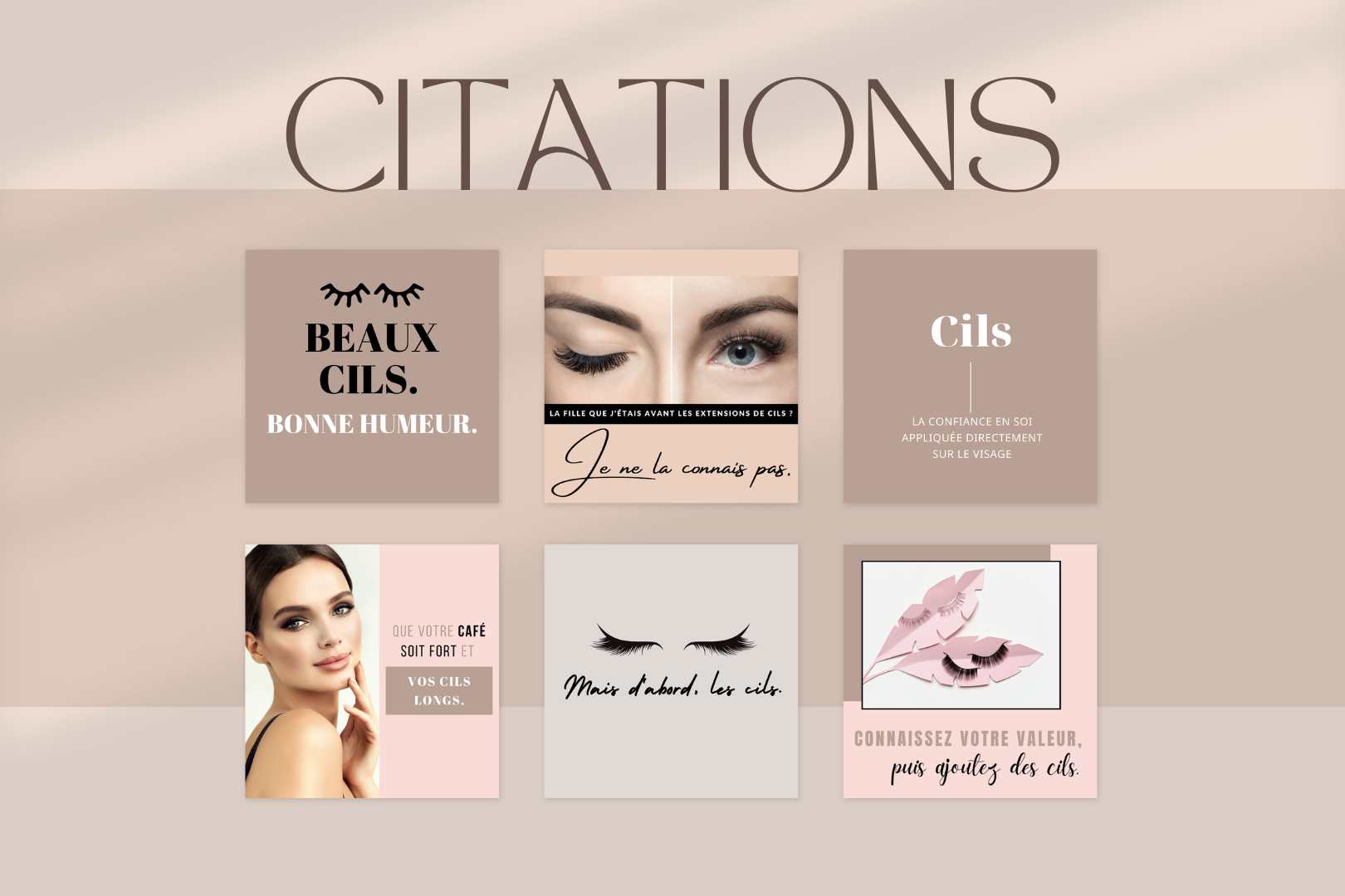 Publication Instagram pour lash artists – modèles prêts à l’emploi