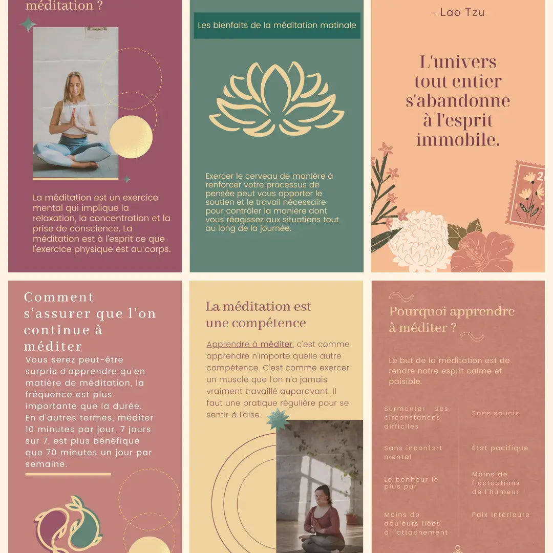 Infographies pour les profs de yoga