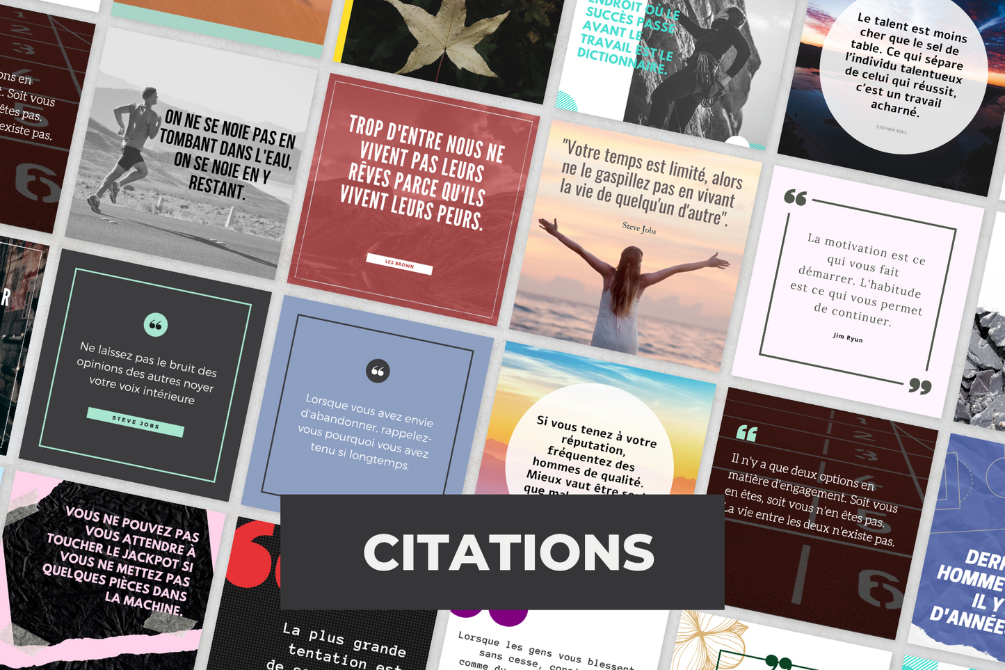 Visuels inspirants pour Instagram – citations et conseils motivationnels
