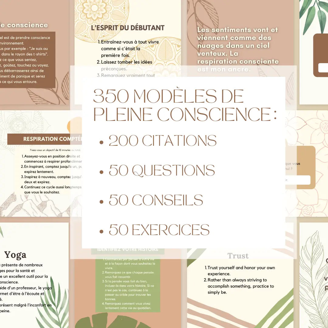 Templates de pleine conscience en français