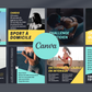 Visuels fitness à la maison – entraînements, défis et conseils sportifs