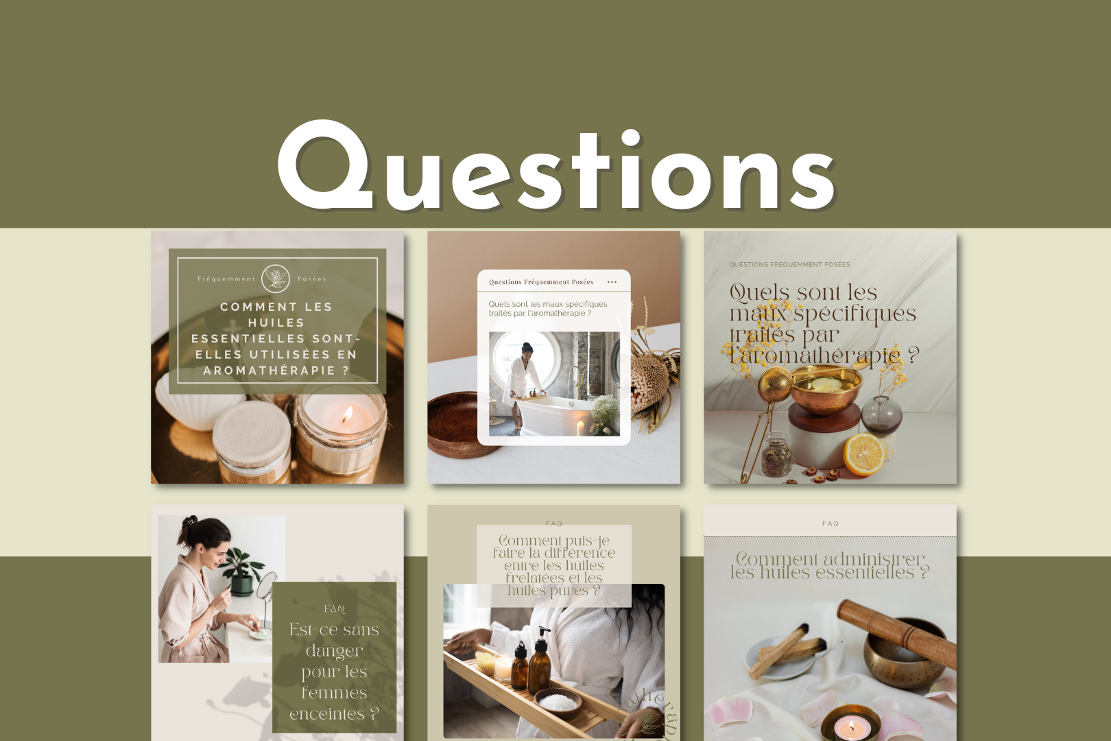 Visuels bien-être pour massothérapeutes et spas – publication professionnelle