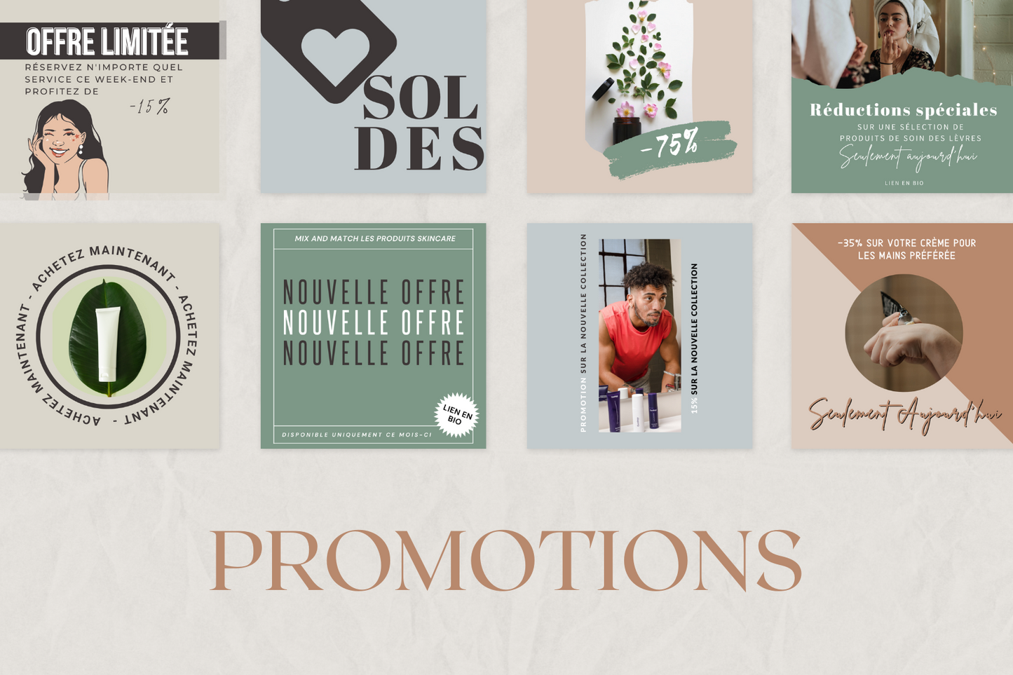 Contenu esthétique pour Instagram – citations, conseils et promotions skincare