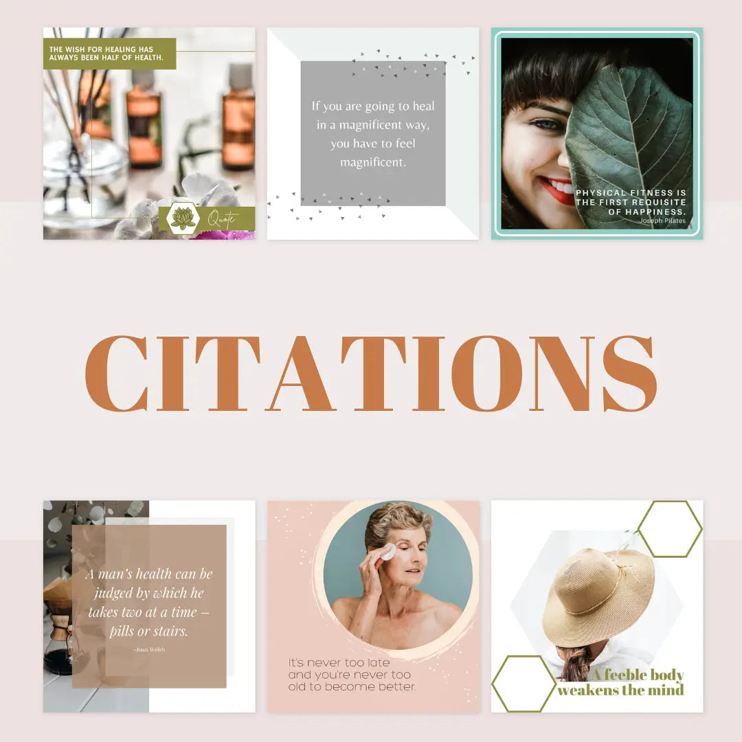 Canva templates santé – contenu développement personnel modifiable