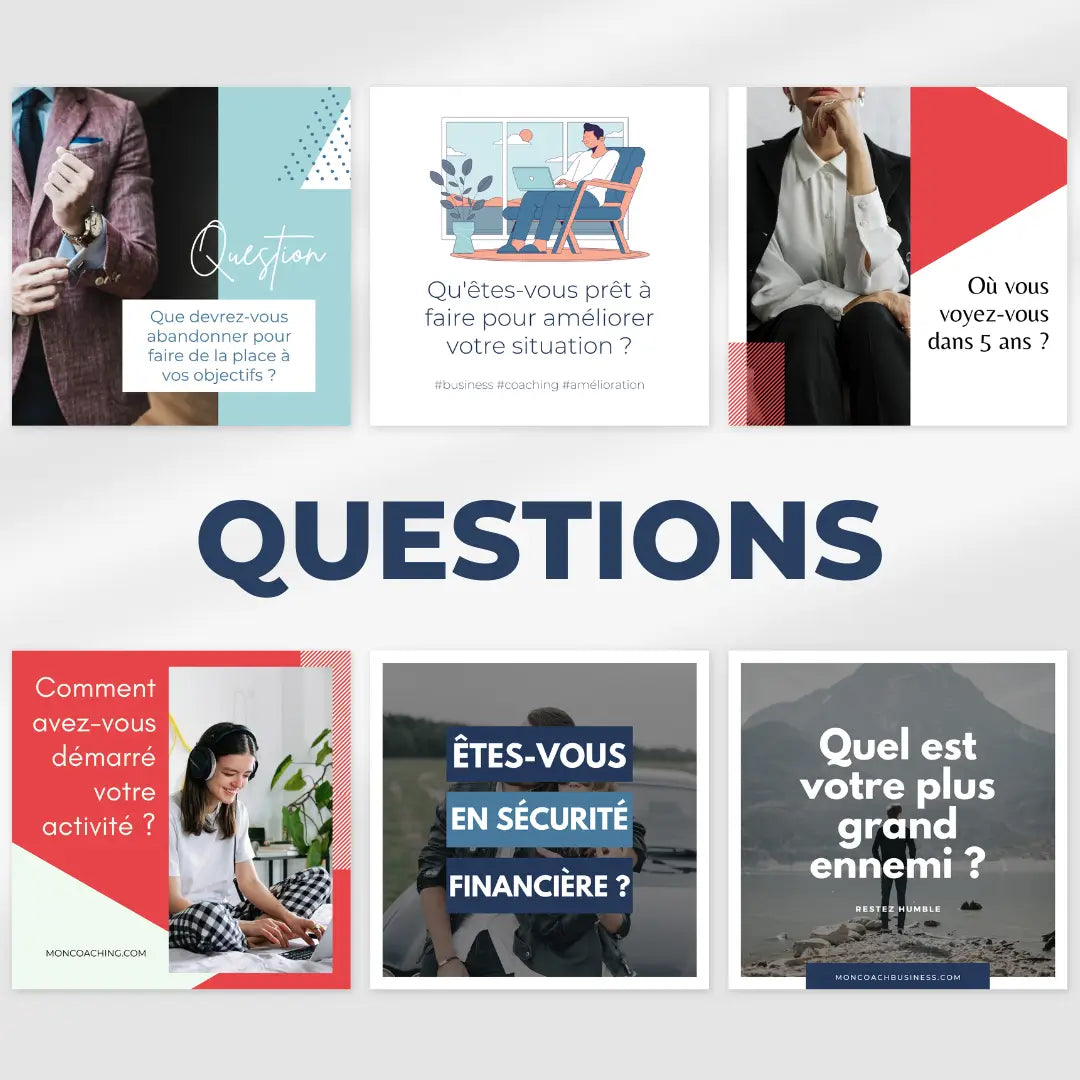 Templates business pour Instagram – visuels engageants pour coachs et mentors