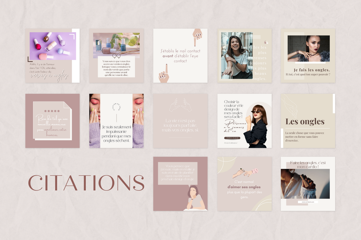 Canva templates onglerie – contenu esthétique prêt à l’emploi