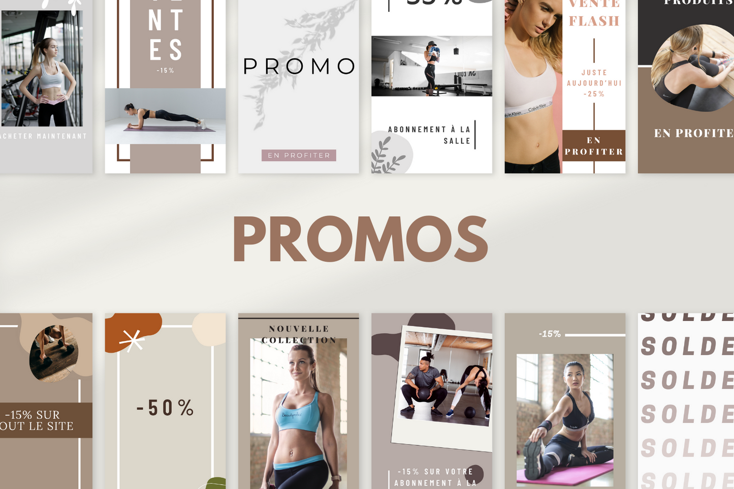 Canva templates fitness – contenu 1080x1920 pour stories percutantes