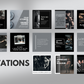 Templates Canva sport masculin – contenu carré 1080x1080 modifiable