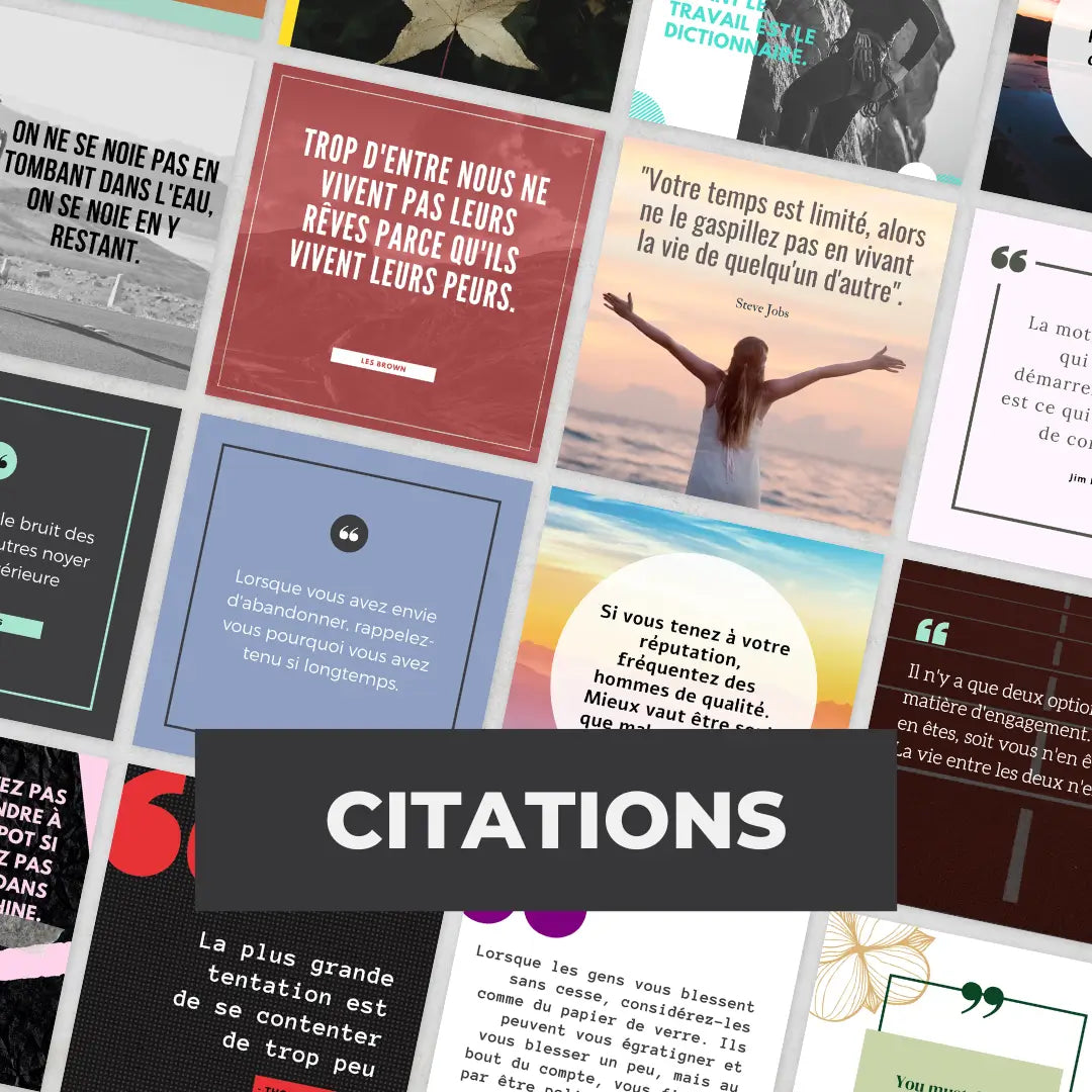 Canva templates motivation – contenu quotidien pour coachs et créateurs