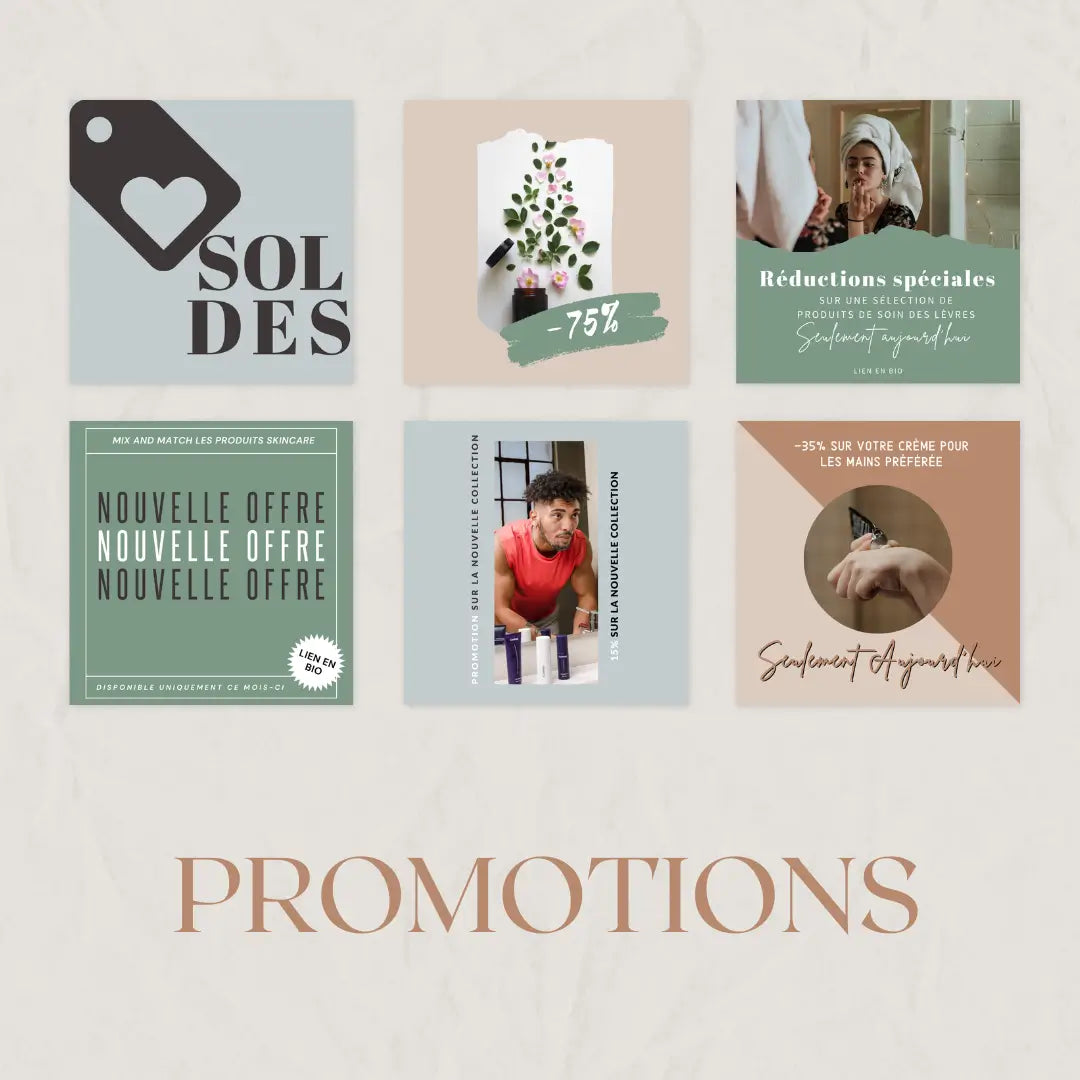 Contenu esthétique pour Instagram – citations, conseils et promotions skincare