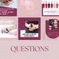 Templates ongles Canva – publication esthétique pour Instagram beauté