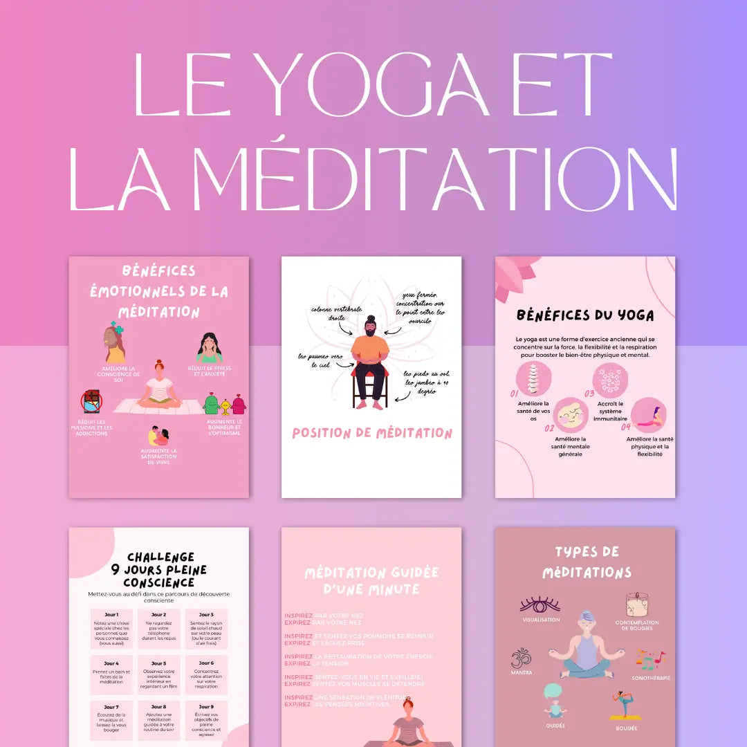 Canva templates éducatifs – infographies bien-être pour coachs et studios
