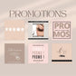 Templates cils promotionnels – contenu visuel pour professionnels de la beauté