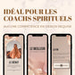 Modèles Canva pour Instagram avec affirmations, tarot, phases de lune, citations inspirantes et stories interactives.