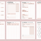 Pack de planification Canva – finances, repas, objectifs et réseaux sociaux