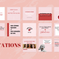 Modèles Canva rouges à lèvres – citations, questions et conseils visuels