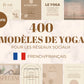 400 modèles yoga en français – templates Canva pour réseaux sociaux