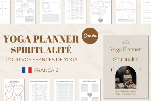 Planner bien-être et spiritualité pour professeurs de yoga