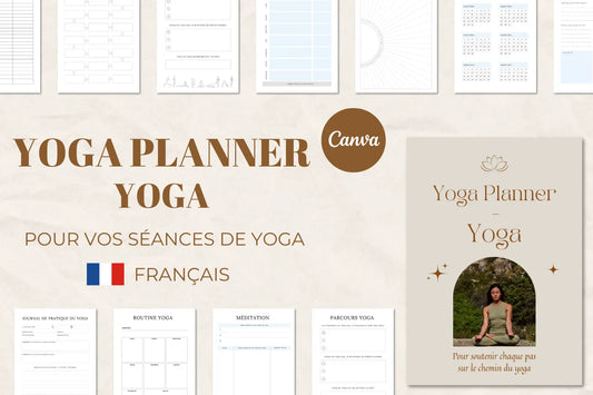 Journal de yoga en français – carnet bien-être pour studios et pratiquants