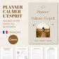 Planner Calmer l'Esprit personnalisable dans Canva pour organiser ses pensées et retrouver plus de sérénité au quotidien.