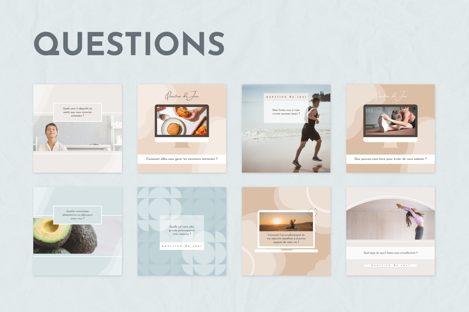 Publication francophone santé – pack visuel pour professionnels du bien-être