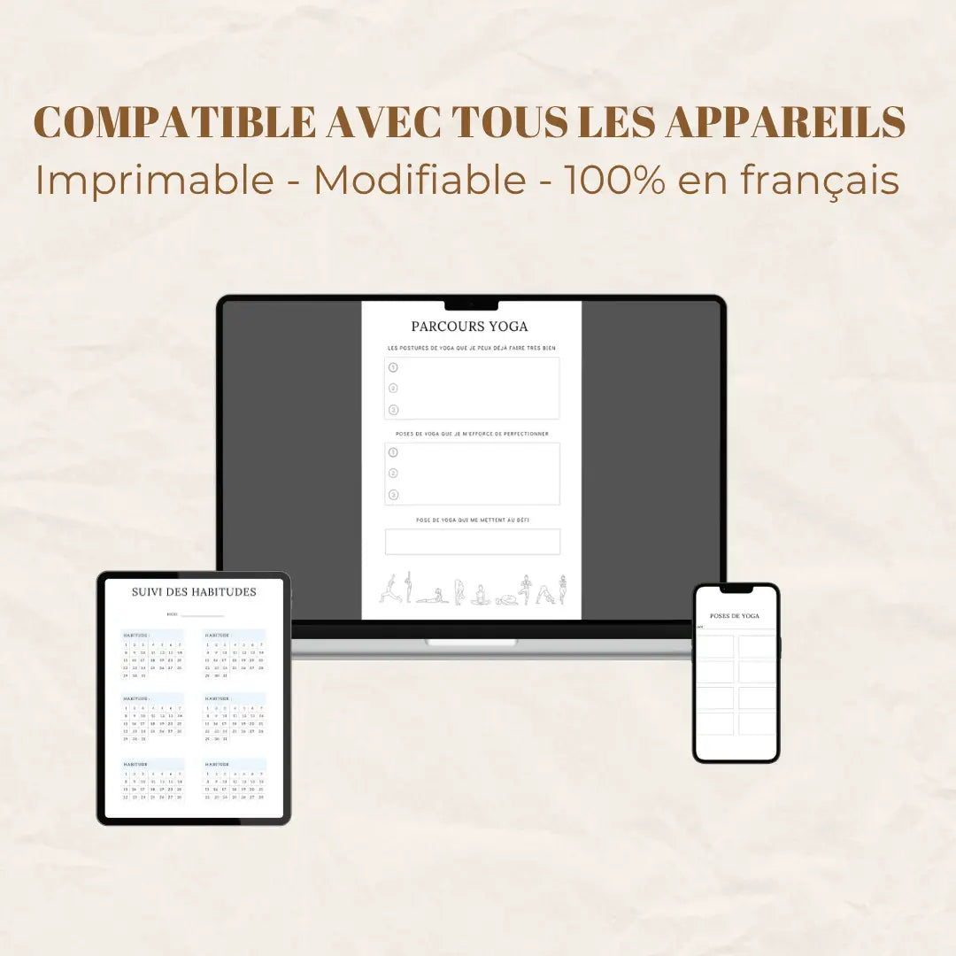 Journal de yoga – affirmations, méditation et gratitude