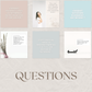 Templates Canva inspiration – questions engageantes et conseils pour bien-être