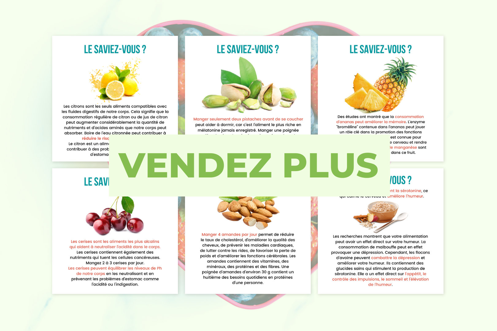 Publication nutrition Canva – contenu social media sur la santé et le bien-être