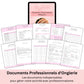 Planning hebdomadaire, registre des prestations et registre de nettoyage pour salon d'onglerie