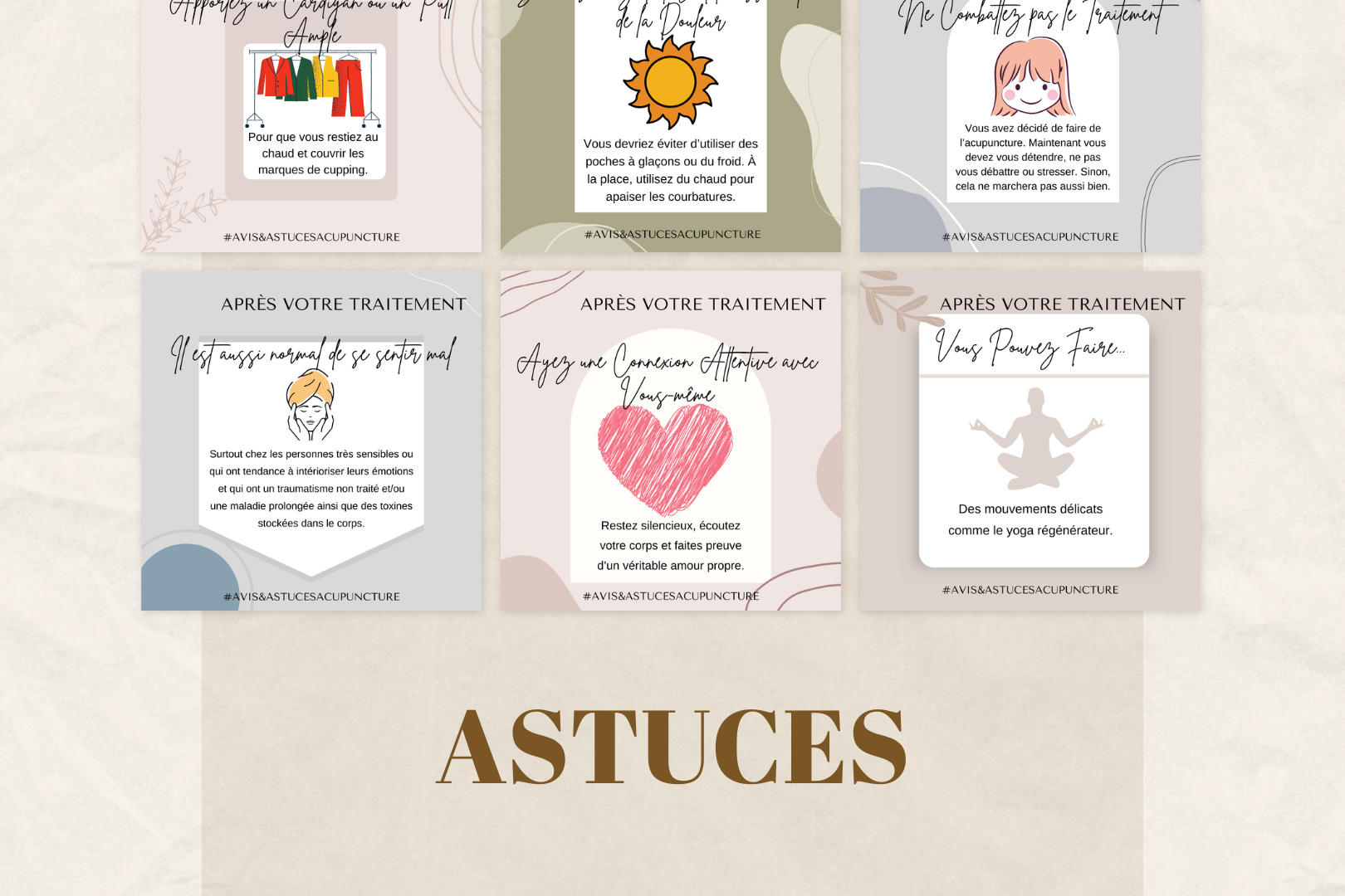 Publication santé alternative – pack visuel francophone pour Instagram et Facebook