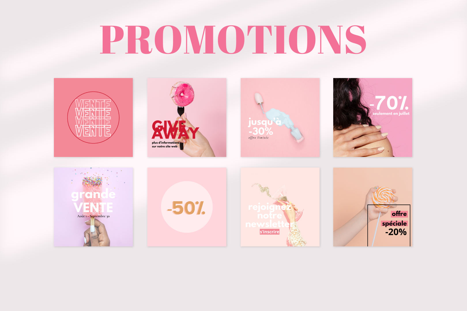 Canva templates manucure – contenu esthétique et engageant