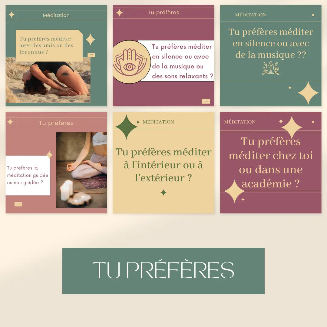 Visuels spirituels Canva – contenu inspirationnel pour réseaux sociaux