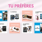 Templates Canva 1080x1080 – visuels féminins pour motivation et engagement