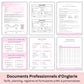 Cartes des tarifs professionnelles pour salon d'onglerie entièrement modifiables sur Canva