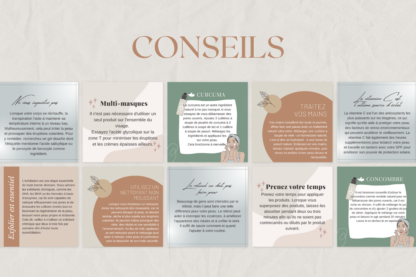 Publication skincare Instagram – contenu esthétique pour esthéticiennes
