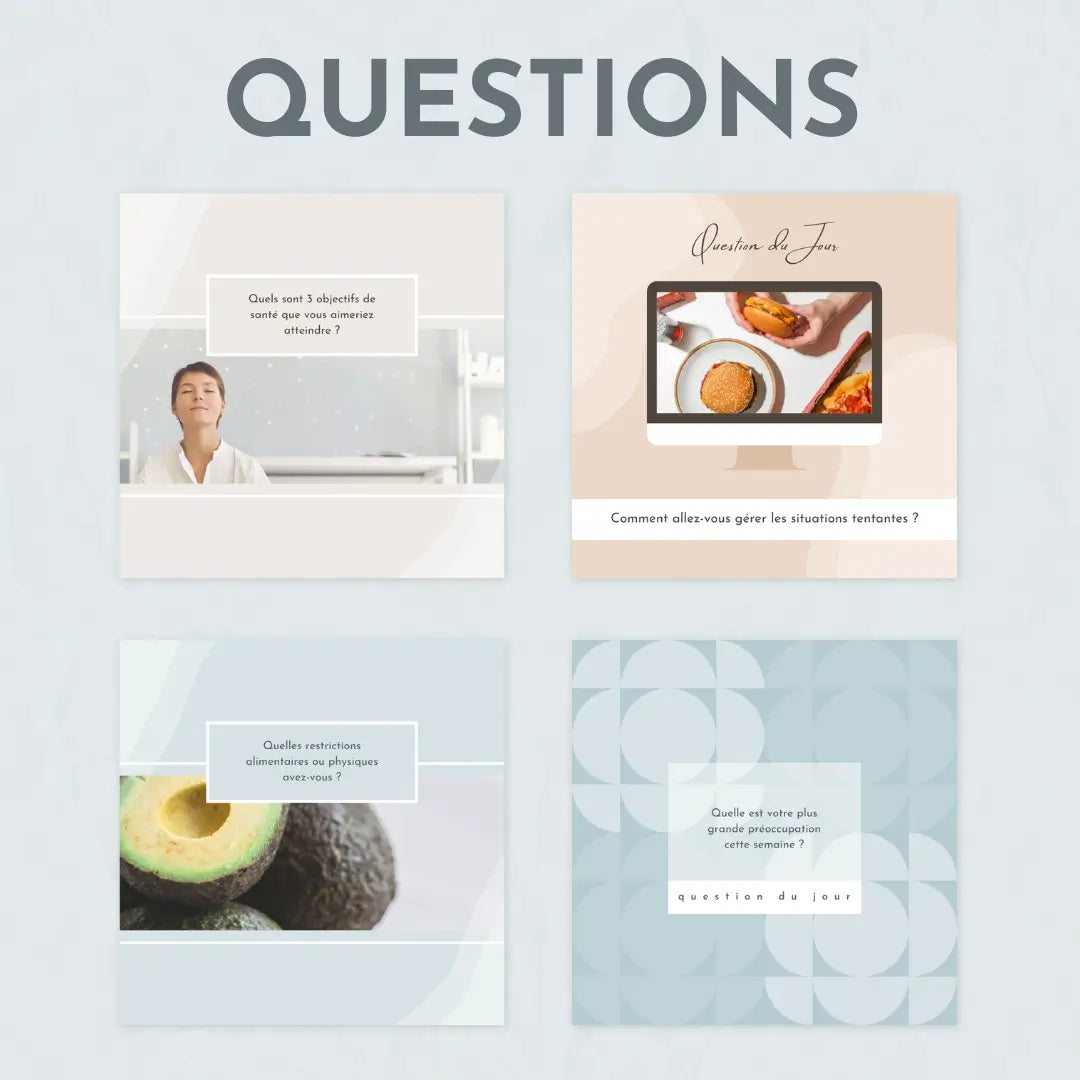 Publication francophone santé – pack visuel pour professionnels du bien-être
