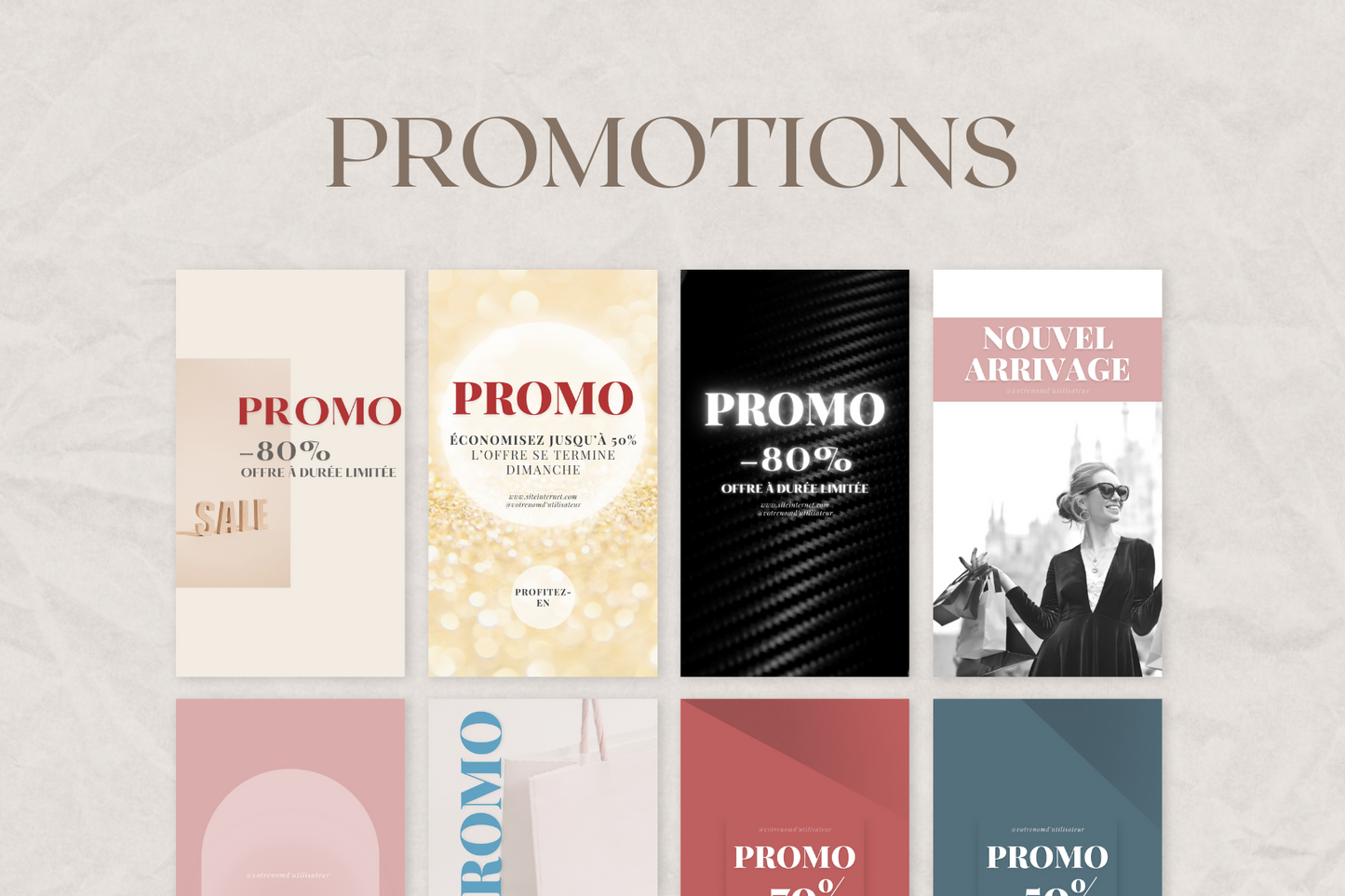Contenu visuel pour mentors et thérapeutes – pack Canva 1080x1080