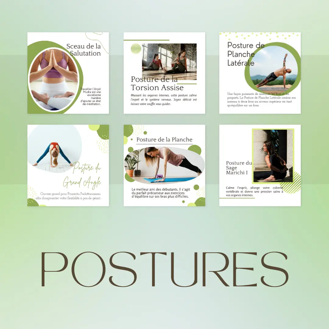 Postures de yoga à télécharger